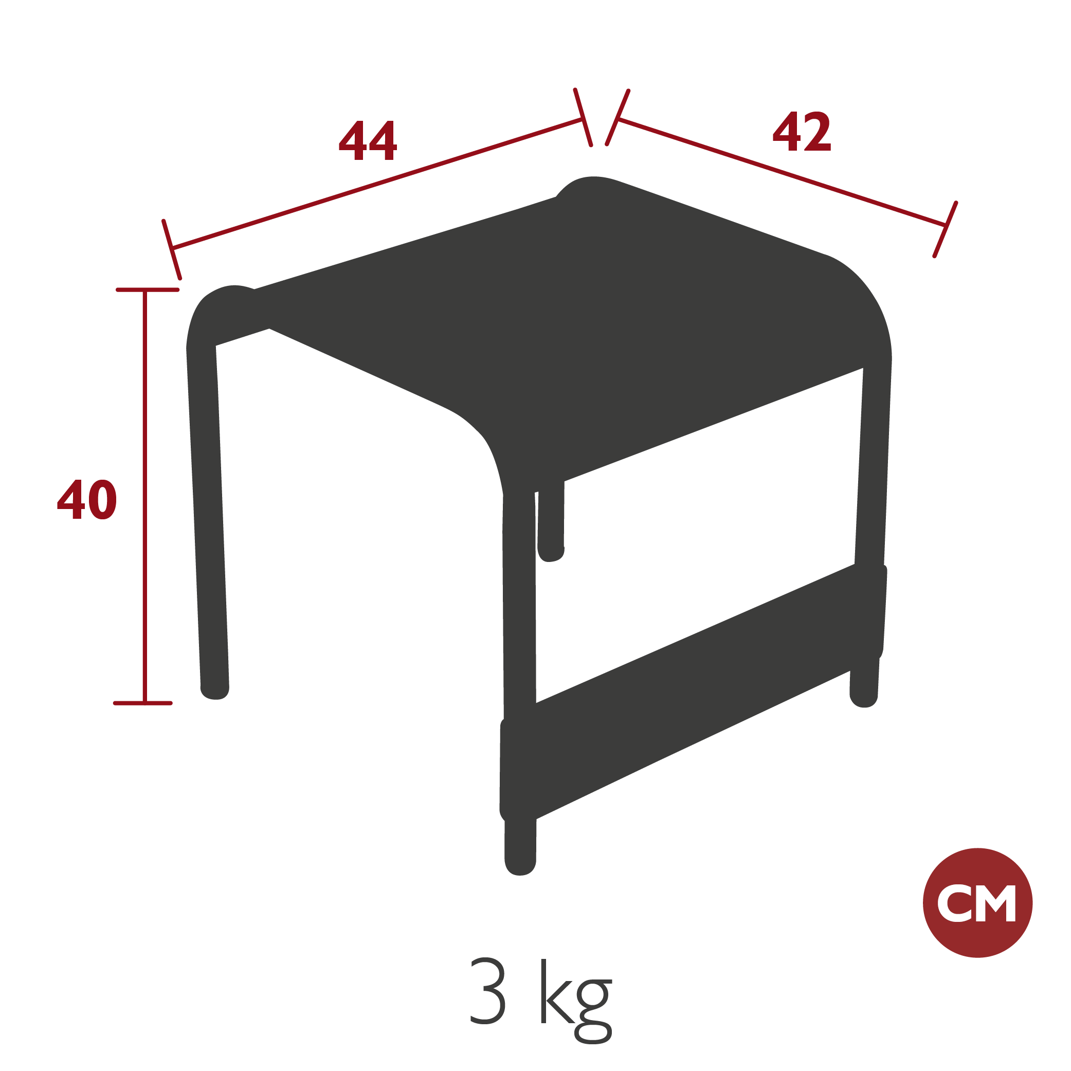Fermob Luxembourg Kleine Voetenbank - Afbeelding 5