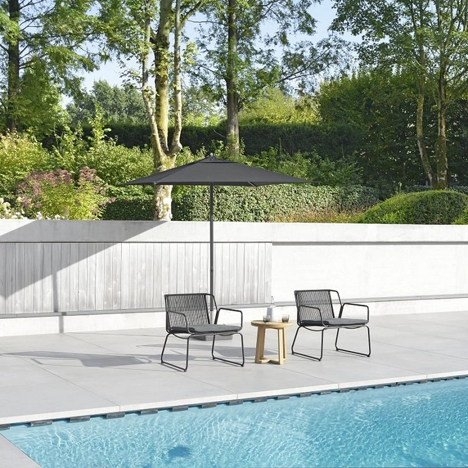 Max en Luuk Parasol Julian 200x200 zwart - Afbeelding 2