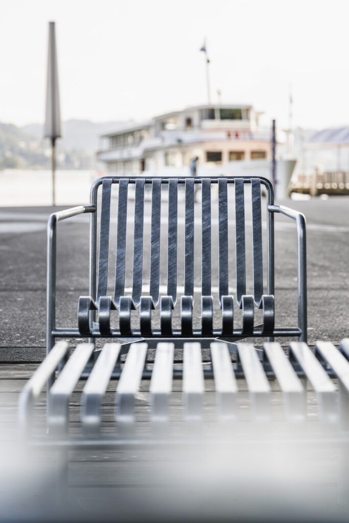 HAY Palissade Lounge Chair Low, hot galvanised steel - Afbeelding 2