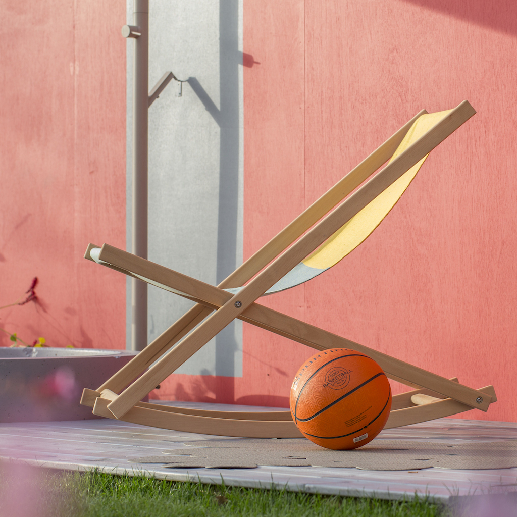 Weltevree Beachrocker Schommelstoel (geel/groen)