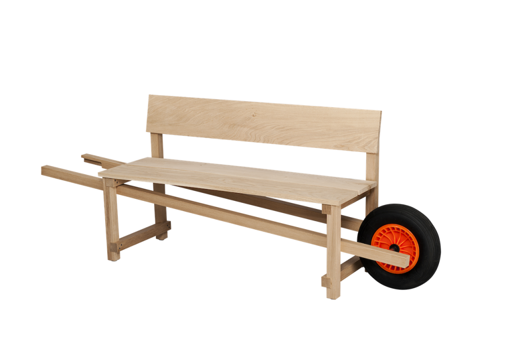 Weltevree wheelbench eikenhout bank