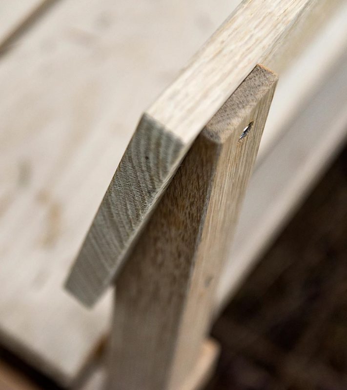 Weltevree wheelbench eikenhout bank