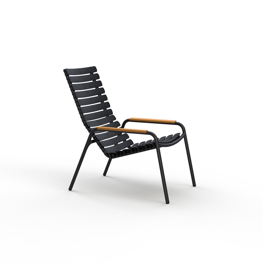 Houe ReClips Loungestoel Bamboe armliggers