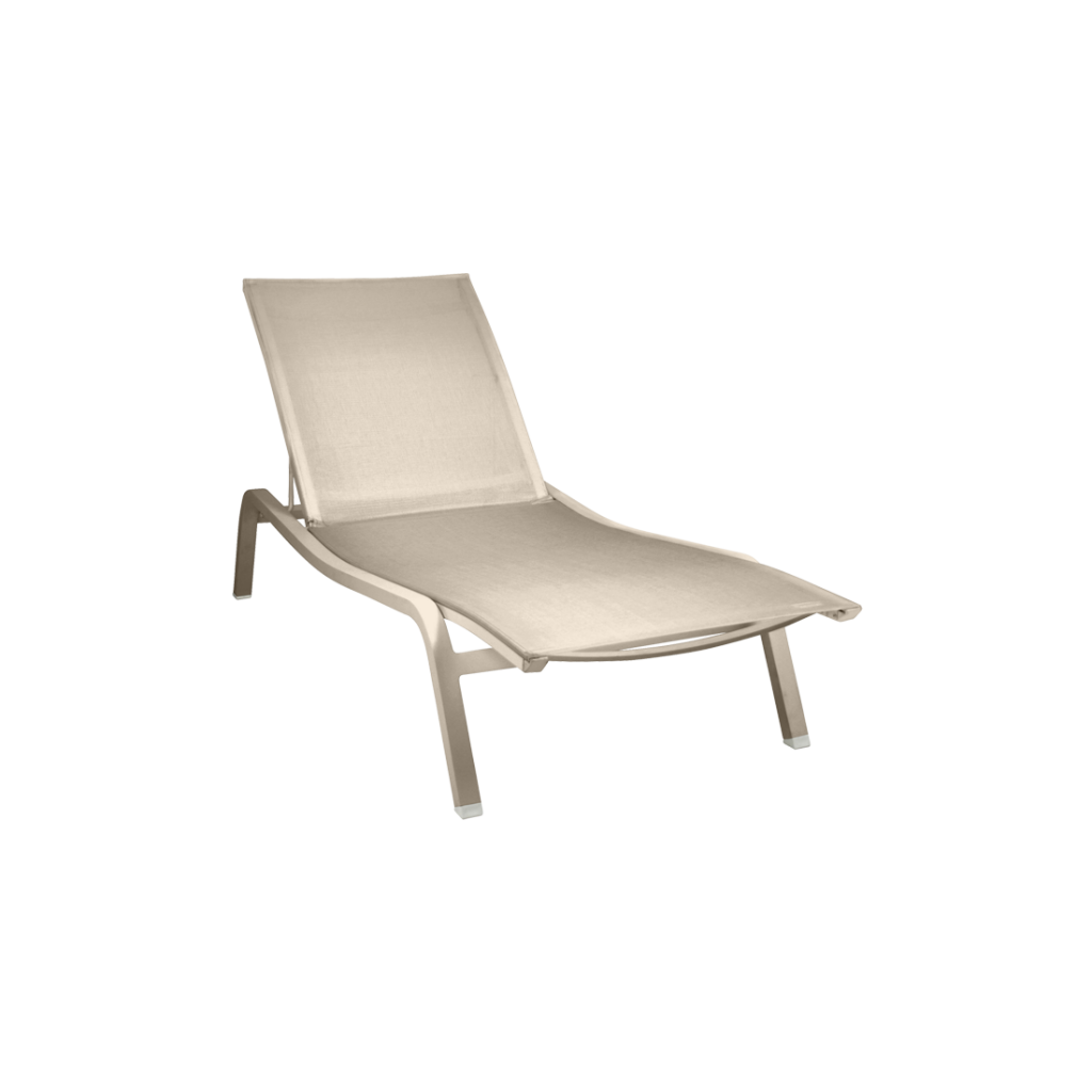 Fermob Alize ligbed sunlounger xs nutmeg