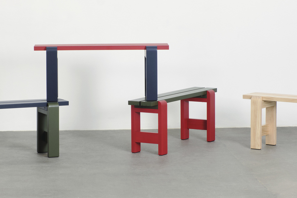 HAY Weekday Bank 111 cm. duo kleur - Afbeelding 2