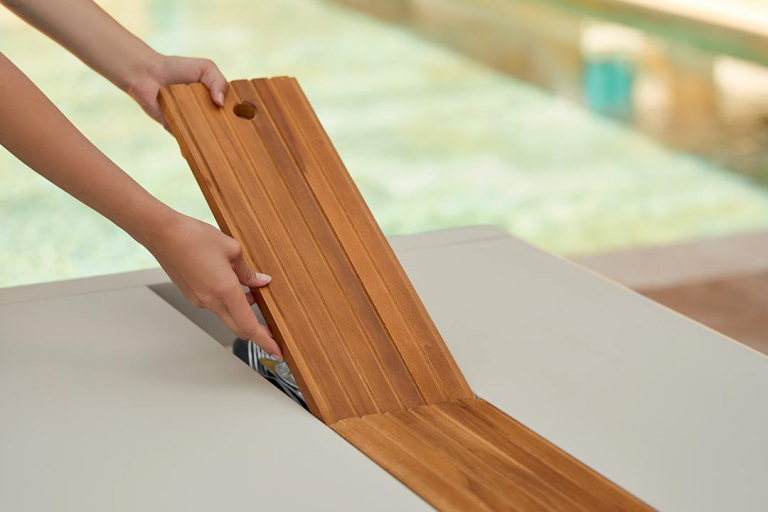 Fermob Bellevie Tafel 196x90 met opslagruimte - Afbeelding 2