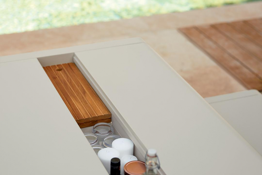 Fermob Bellevie Tafel 196x90 met opslagruimte - Afbeelding 3