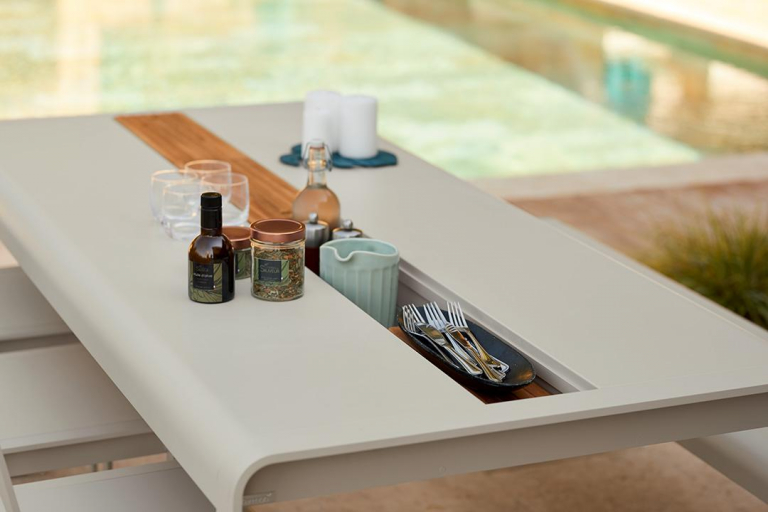 Fermob Bellevie Tafel 196x90 met opslagruimte - Afbeelding 6