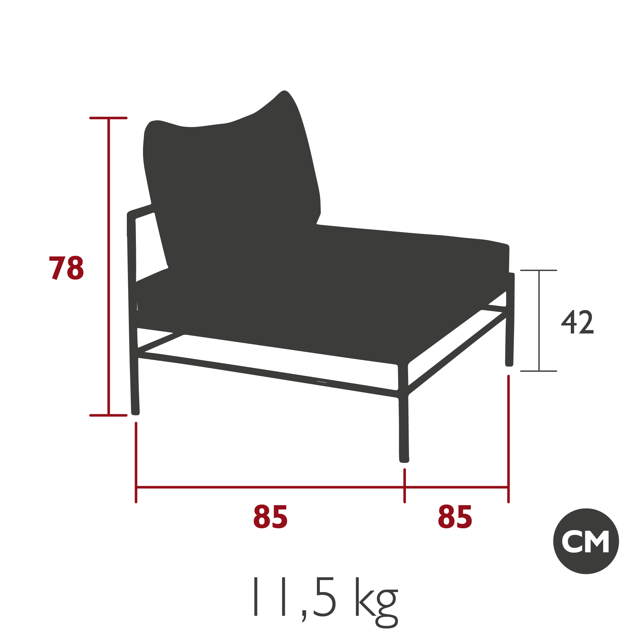 Fermob Rivage Low Chair - Afbeelding 7